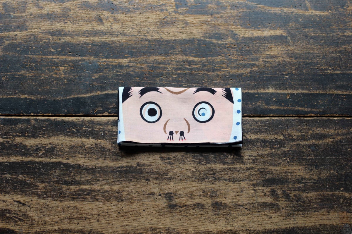 日本手ぬぐい◆おかめひょっとこ お面てぬぐい 〈ひょっとこ〉 | SHINEDOZOME