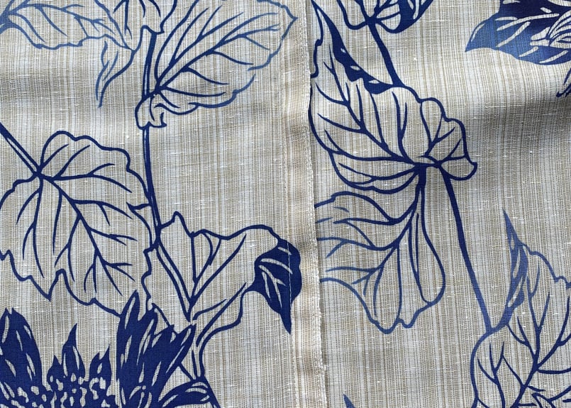 国内ミシン手縫い併用浴衣仕立て/ゆっくり納品/バチ衿・居敷当てなし