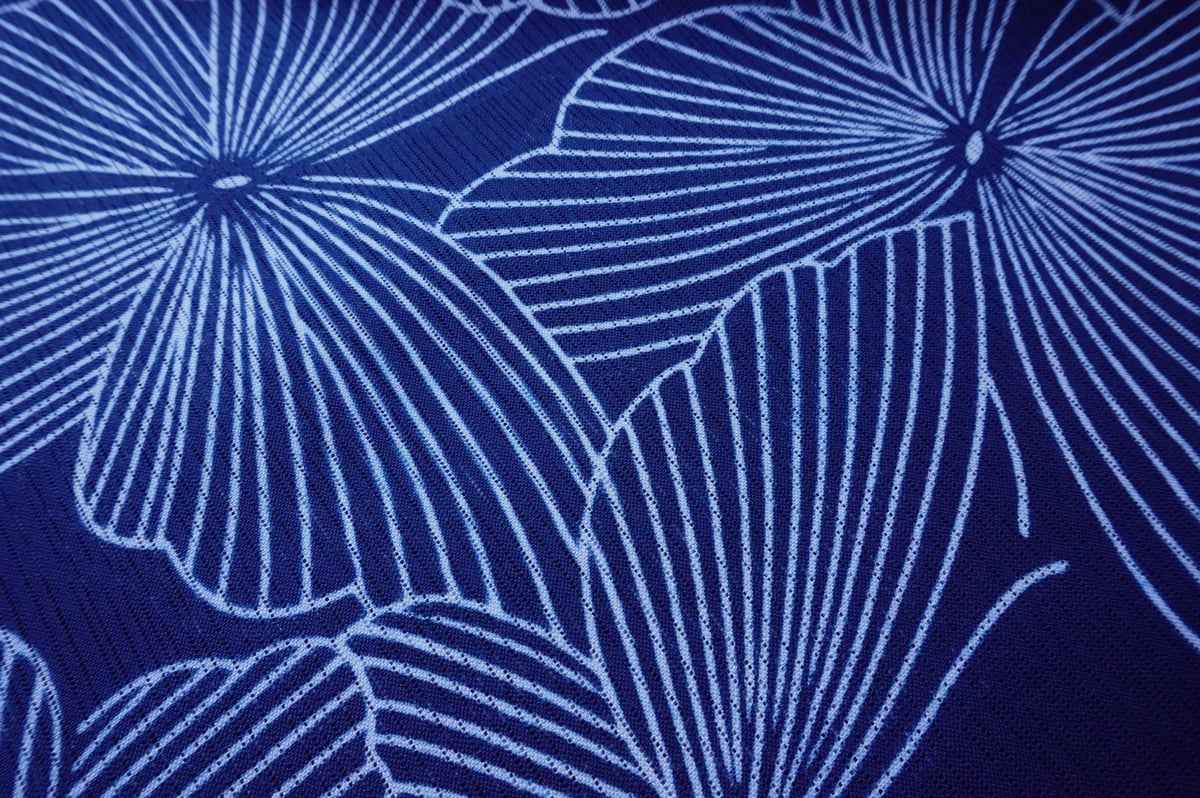 新江戸染 「蝶々」瑠璃紺 | SHINEDOZOME