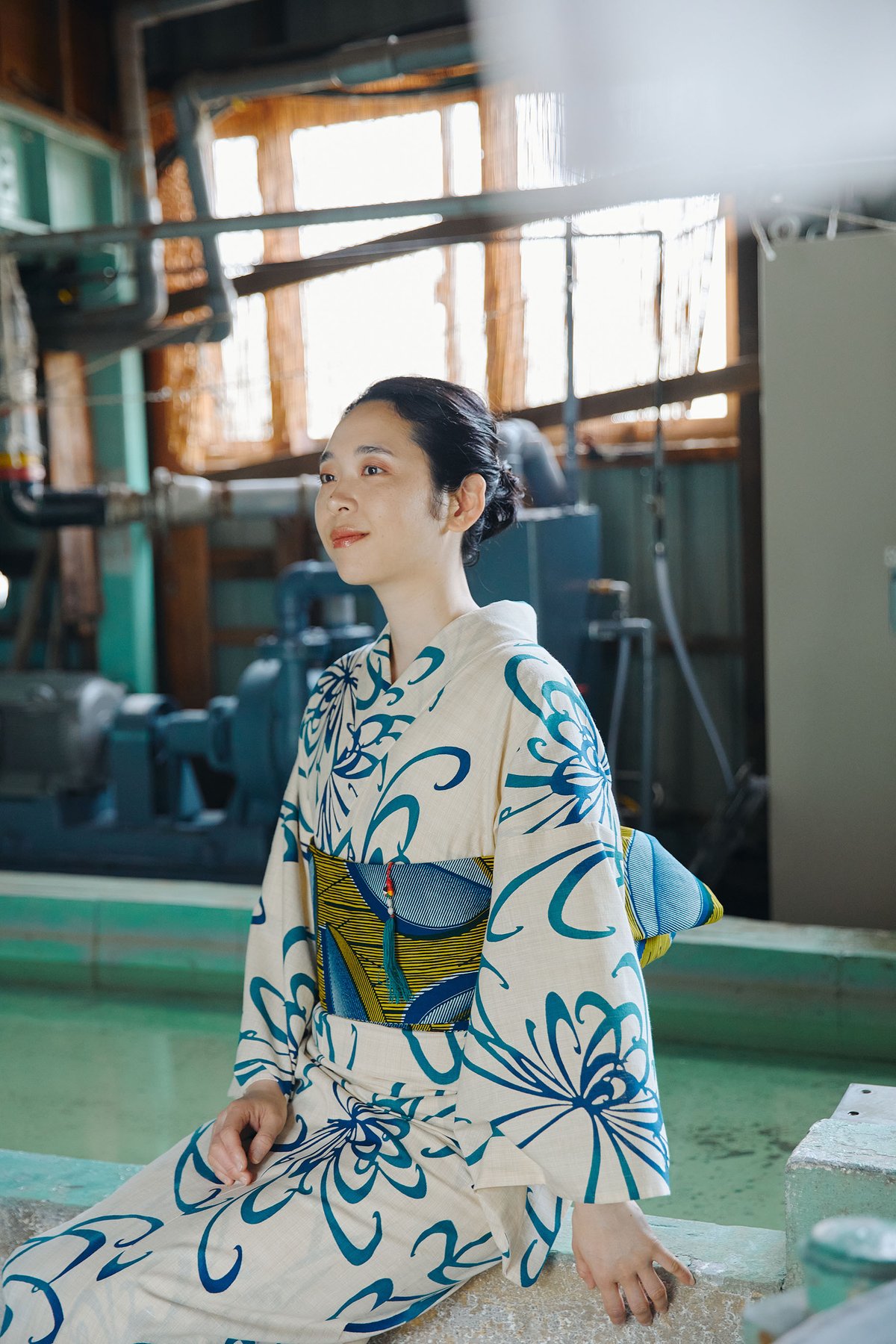 東京！江戸染め丸久　変わり生地ゆかた 夏最終sale 新江戸染・丸久商店さんの浴衣「大格子」 | 普段着きものもたはん