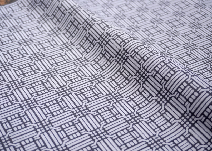 新江戸染 「変わり格子」 | SHINEDOZOME