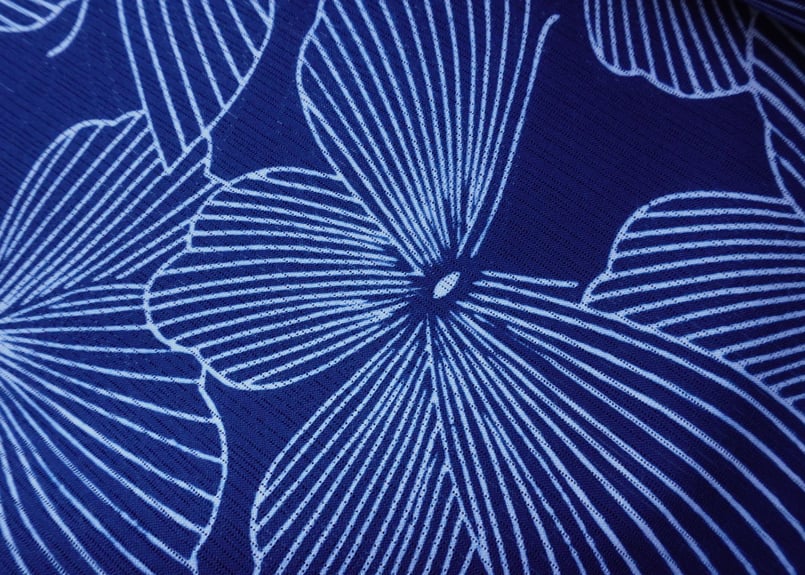 新江戸染 「蝶々」瑠璃紺 | SHINEDOZOME