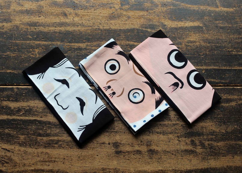 お面てぬぐい 〈ひょっとこ〉 | SHINEDOZOME