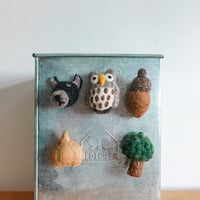フェルトのマグネット🦉🌳