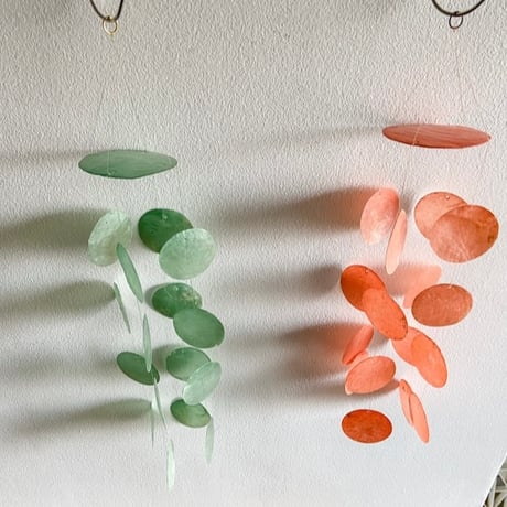 貝のウィンドチャイム