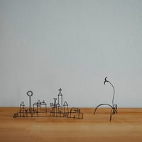ワイヤーオブジェ(街 / 花)