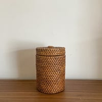 籐のボックス(円柱)