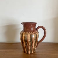 フラワーベース(茶・波①)