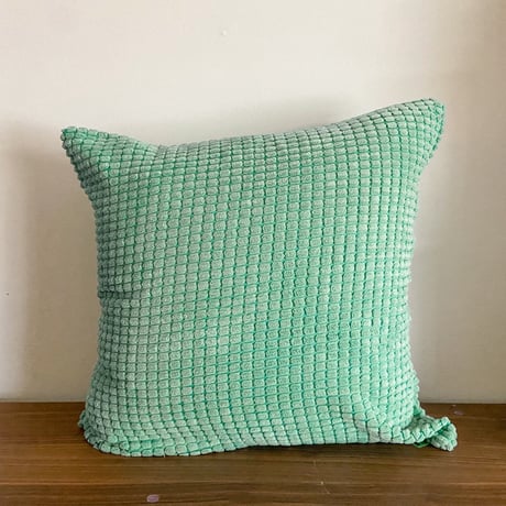 クッション(緑/シェニール織)*50角