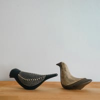 鳥オブジェ (黒 / 茶)