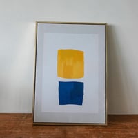 パネルアート(75 / 黄×紺)