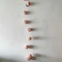ストリングライト(オレンジ紙ボール)