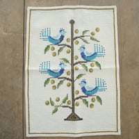 北欧刺繍クロス(鳥)