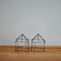 ワイヤーオブジェ(家)