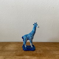 青キリンオブジェ