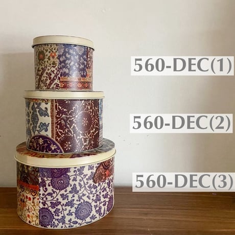 丸缶ケース(リーフ•花柄)
