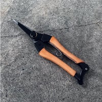 KUROCO 片刃芽切鋏　180㎜　革巻きナチュラル