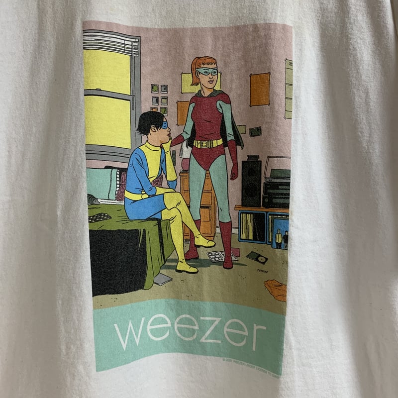 Weezer ウィーザー tシャツ 90-00S XLサイズ バンドT 00s オリジナルWeezer tee バンドTシャツ カーミット バンT
