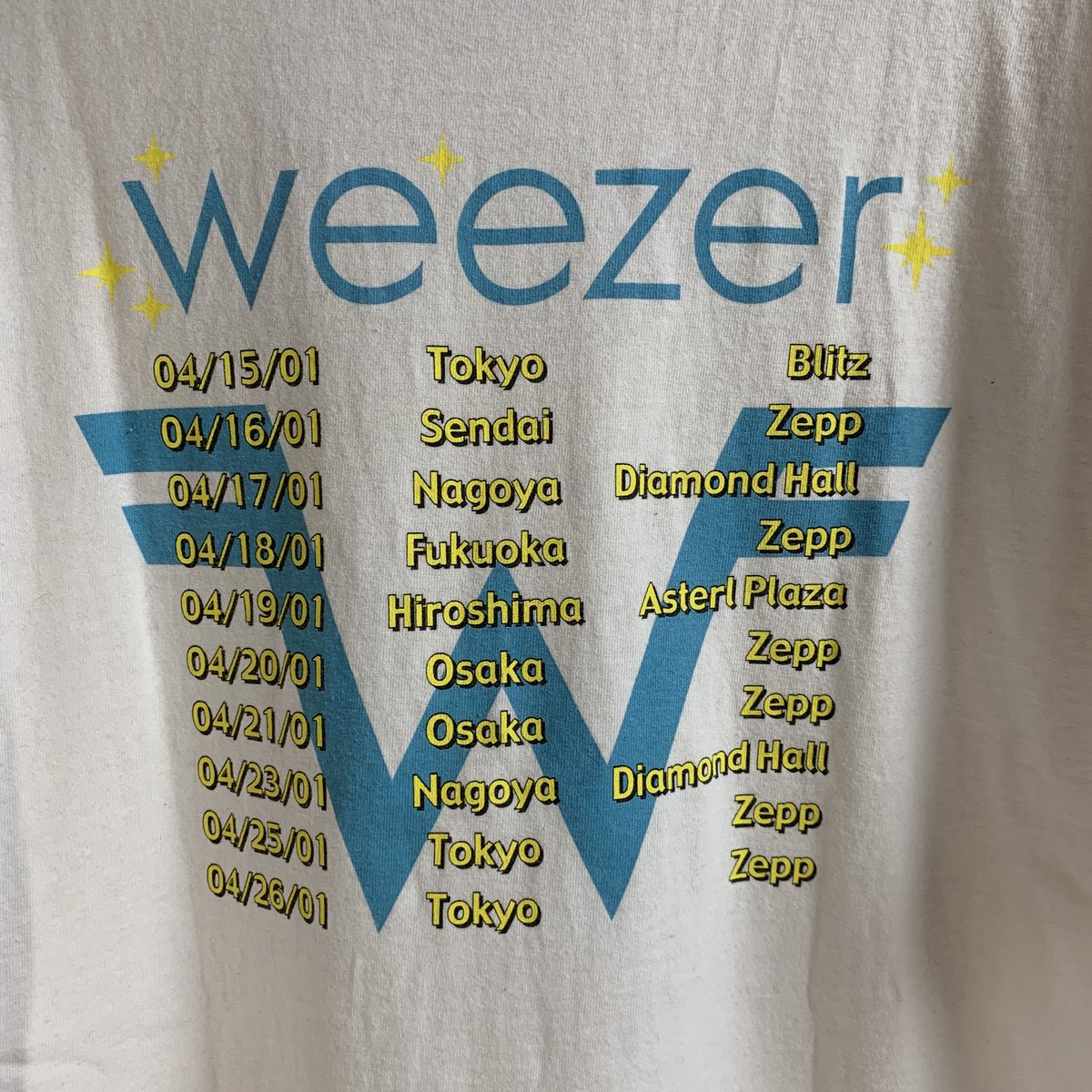 WEEZER 2019 北米南米ジャパンツアーtシャツ WEEZER 2019 北米南米ジャパンツアーtシャツ - メルカリ