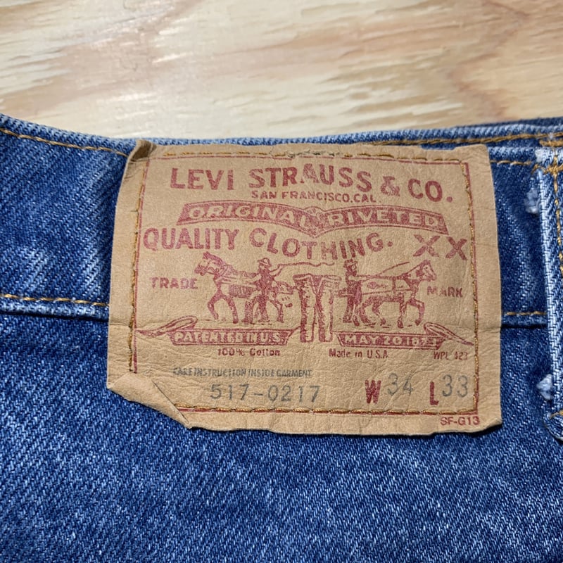 極上　Levi's リーバイス　517 80s made in USA W34 Levis 517 MADE IN U.S.A. W34 🇺🇸 | GALAPAGOS's S