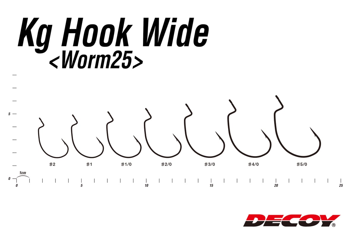 ぽむきうい キロフックワイド［Kg Hook Wide Worm25］ - 株式会社カツイチ