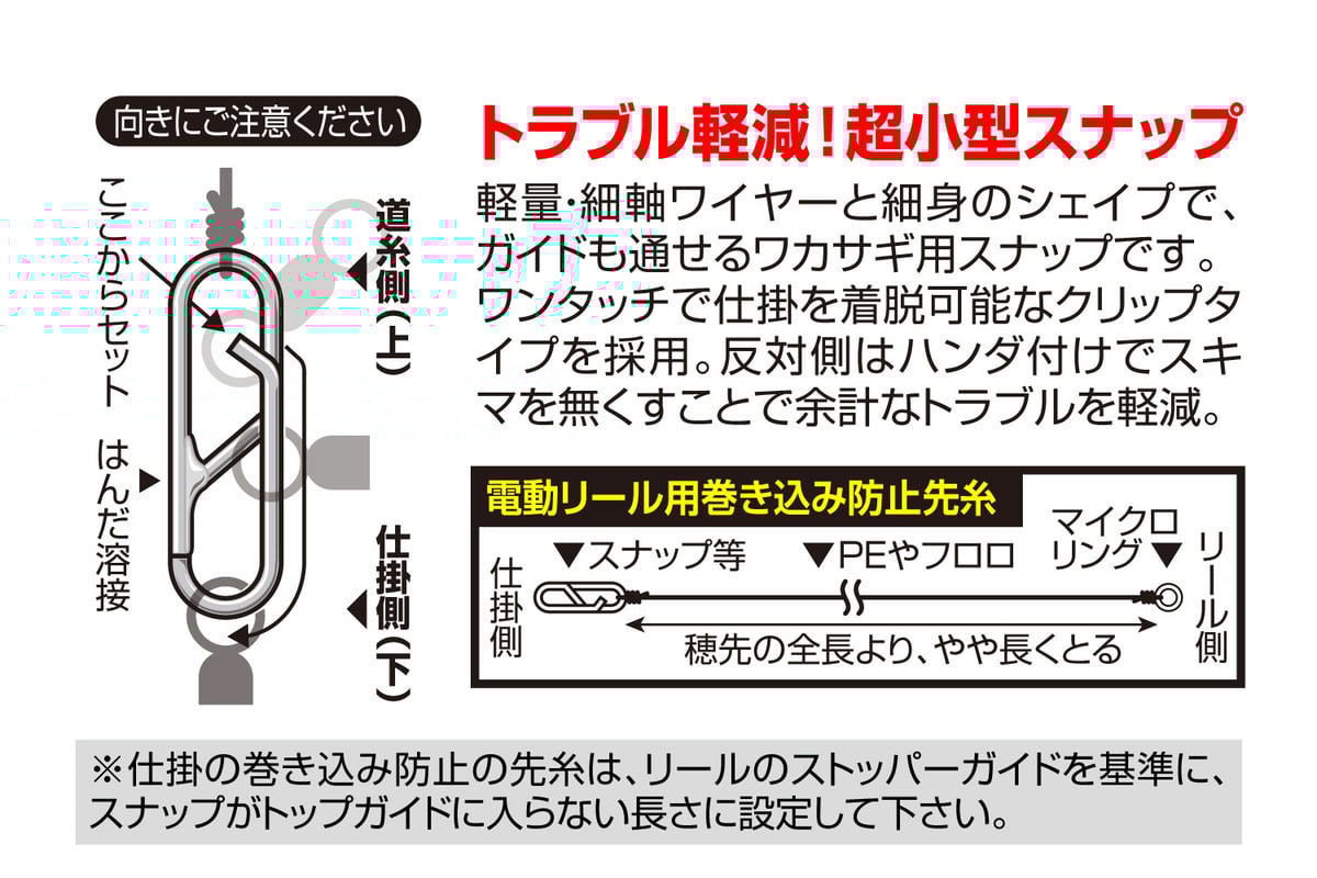 ワカサギクリップ <KW-22> | KATSUICHI / DECOY official s
