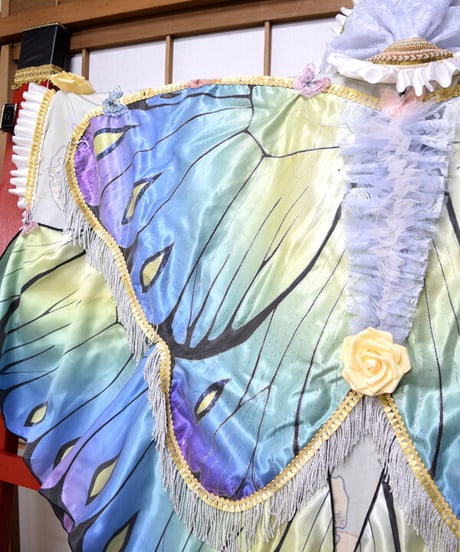 kki.2552　【KIMONO Custom】春風と蝶の羽音KIMONOガウン。
