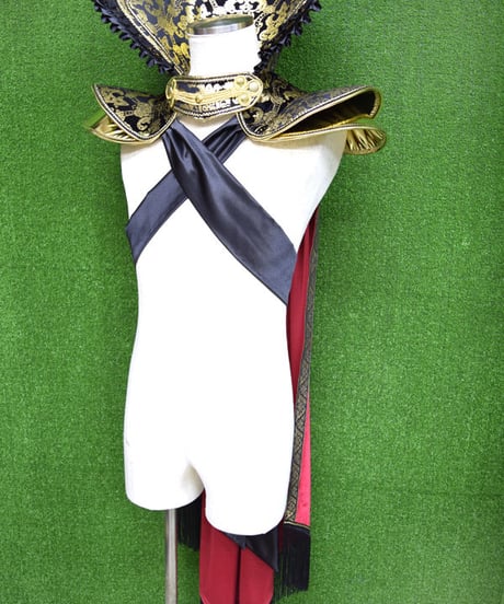 kki.2230　三国武将鎧風ワイドカラーマント。