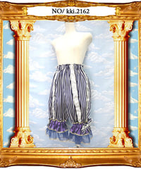 kki.2162　ネイビーブルーストライプマジカルドロワーズ。