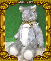 kki.2319　アンティークシルバーねこちゃんBAG。
