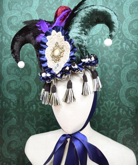 kki.2524　道化師のドレスHAT。