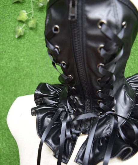 kki.2341　スピンドルフェイクレザーNeck Mask。