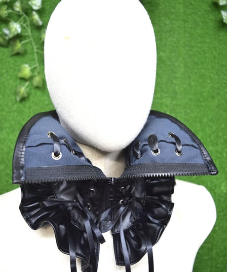 kki.2341　スピンドルフェイクレザーNeck Mask。