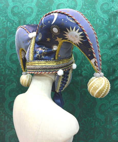 kki.2647　月と太陽の道化師ジェスターHAT。