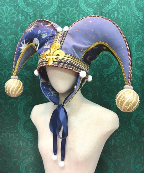 kki.2647　月と太陽の道化師ジェスターHAT。