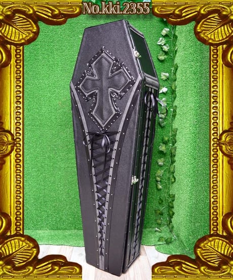 kki.2355　ブラッククロスヴァンパイアコフィンBOX。