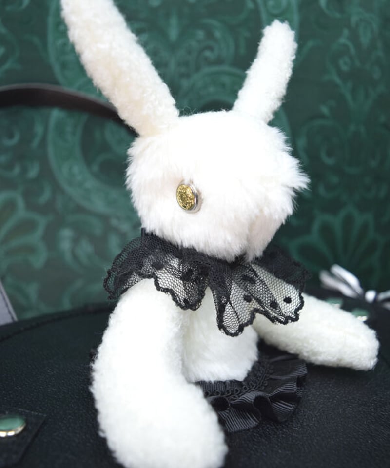 kki.2384 白うさぎのマジックシルクHATBAG。＜白黒＞ | 危機裸裸商店