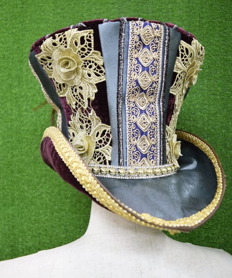 kki.2213　ロイヤルヴィンテージグラモフォンシルクHAT。
