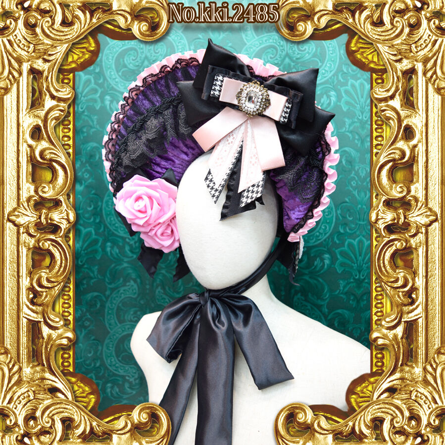 HONEY 黒紫 シフォンキャミソール リボン 蝶チャーム付き えっくす☆きゅーと15thシリーズ「Melty☆Cute/Charming Honey Himeno