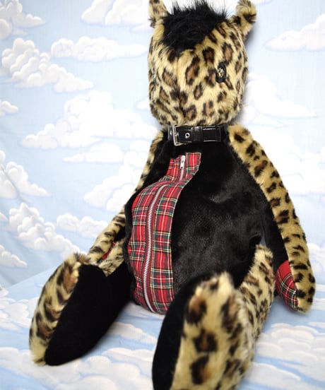 kki.2055　タータンチェックパンキッシュヒョウBAG。