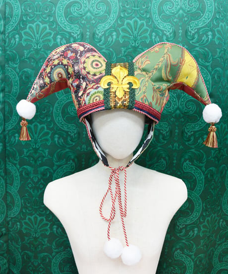 kki.2721　ヴィンテージジャガードジェスターHAT。