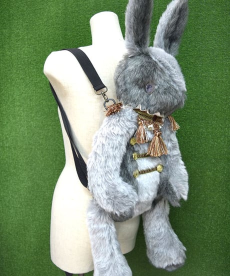 kki.2246　アンティークナポレオンラビットBAG。