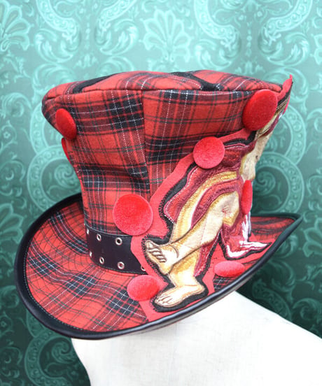 kki.2431　ユニオンジャックと天使のグラモフォンシルクHAT。