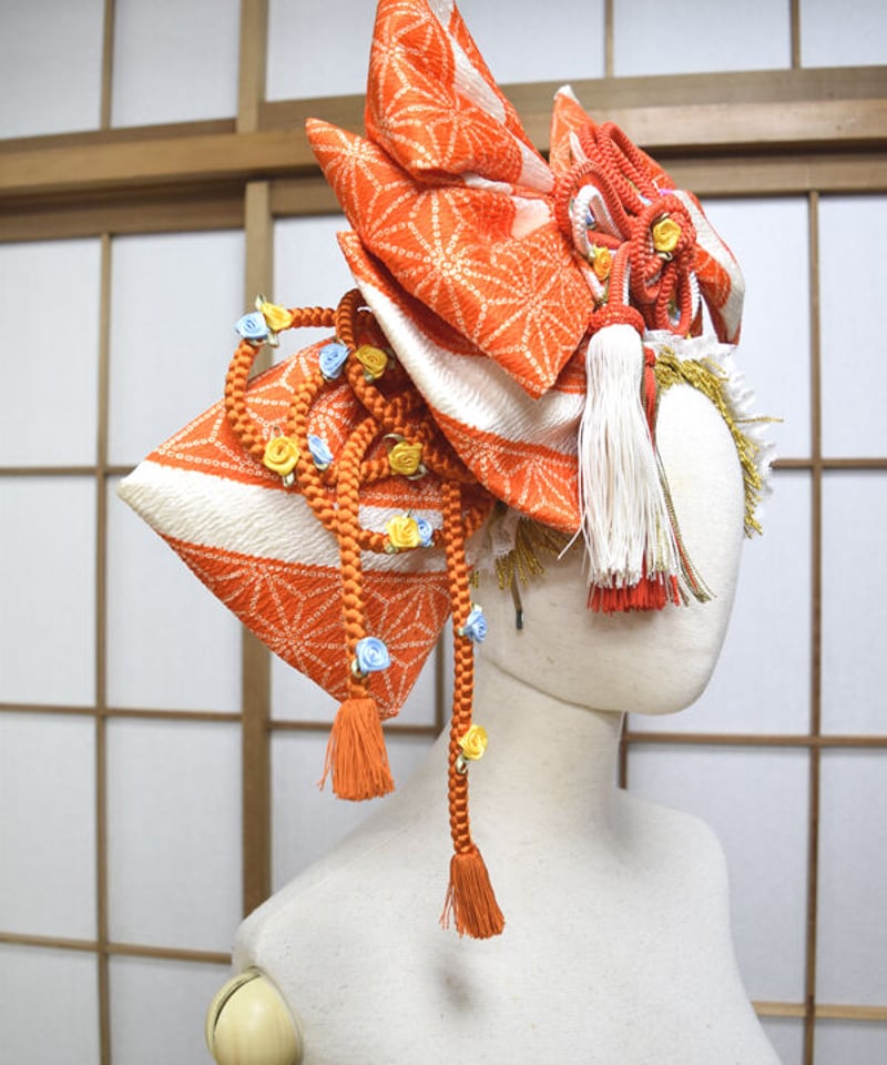 専用です☆アンティークコーラルオレンジの着物単品