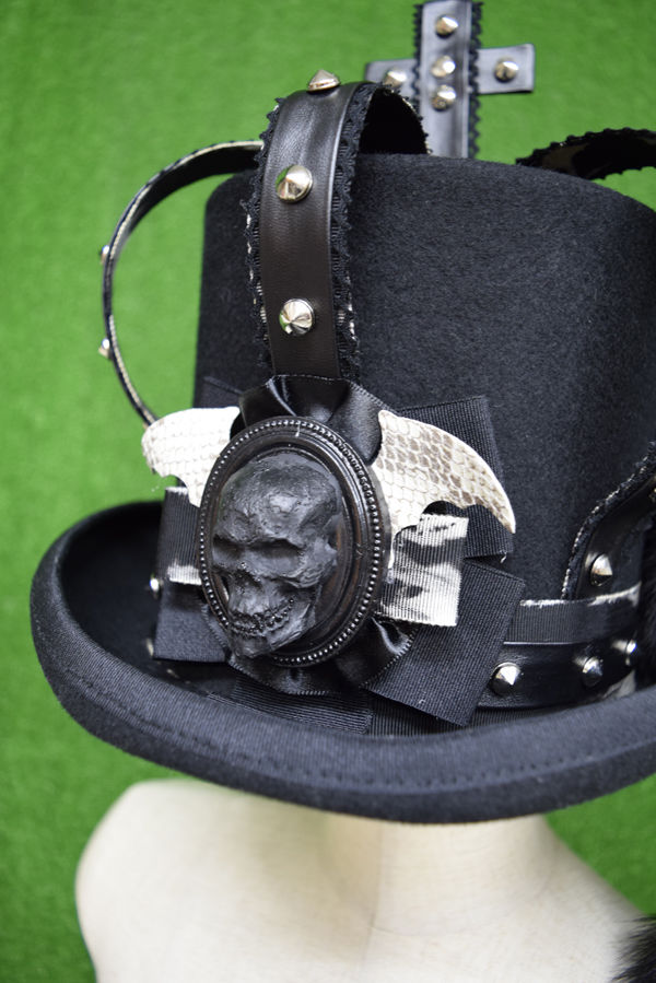 kki.2232 マッドフォックステイル王冠シルクHAT。 | 危機裸裸商店WEBSHOP