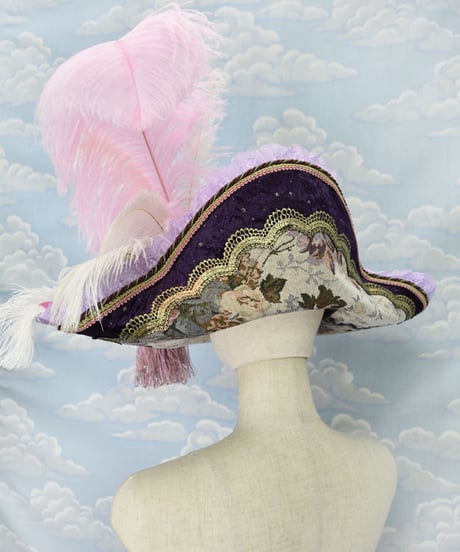 kki.2146　アンティークゴブランロココナポレオンHAT。