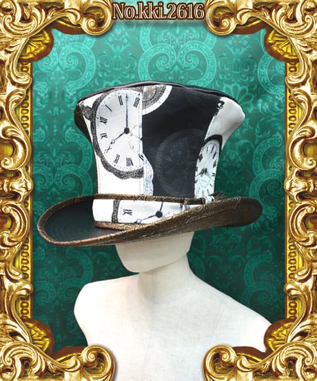 kki.2615　時を刻むグラモフォンシルクHAT。