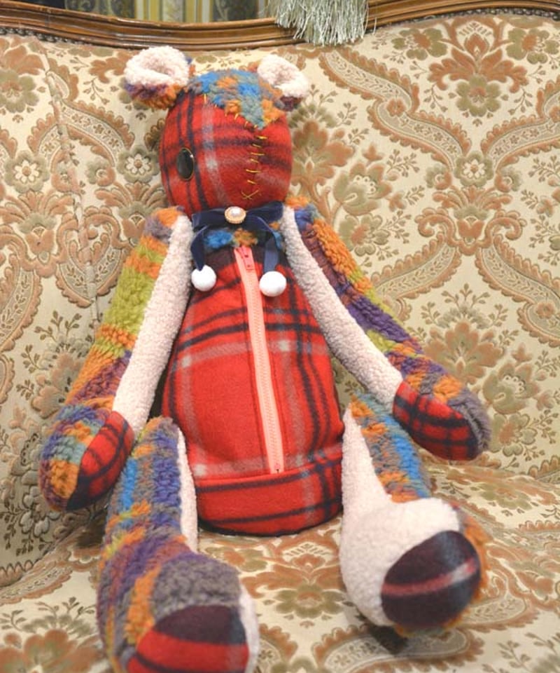 IMGA チェック柄ぬいぐるみ 約20cm IMGA チェック柄ぬいぐるみ 約20cm IMGA チェック柄ぬいぐるみ 約20cm