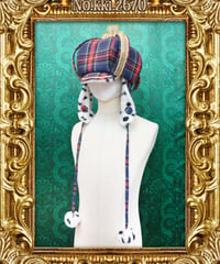 kki.2670　ポンポンクラウンキャスケットHAT。