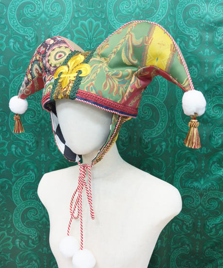 kki.2721　ヴィンテージジャガードジェスターHAT。